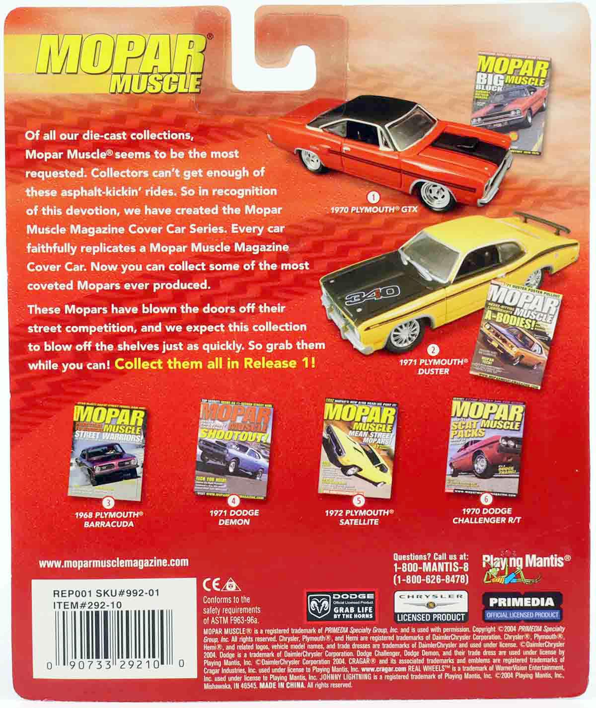 1:64 Johnny Lightning 1970 Dodge Challenger R/T pink MOPAR Muscle