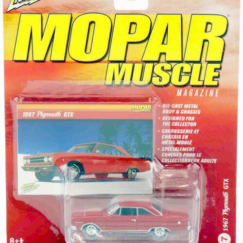 1:64 Johnny Lightning 1967 Plymouth GTX red MOPAR Muscle
