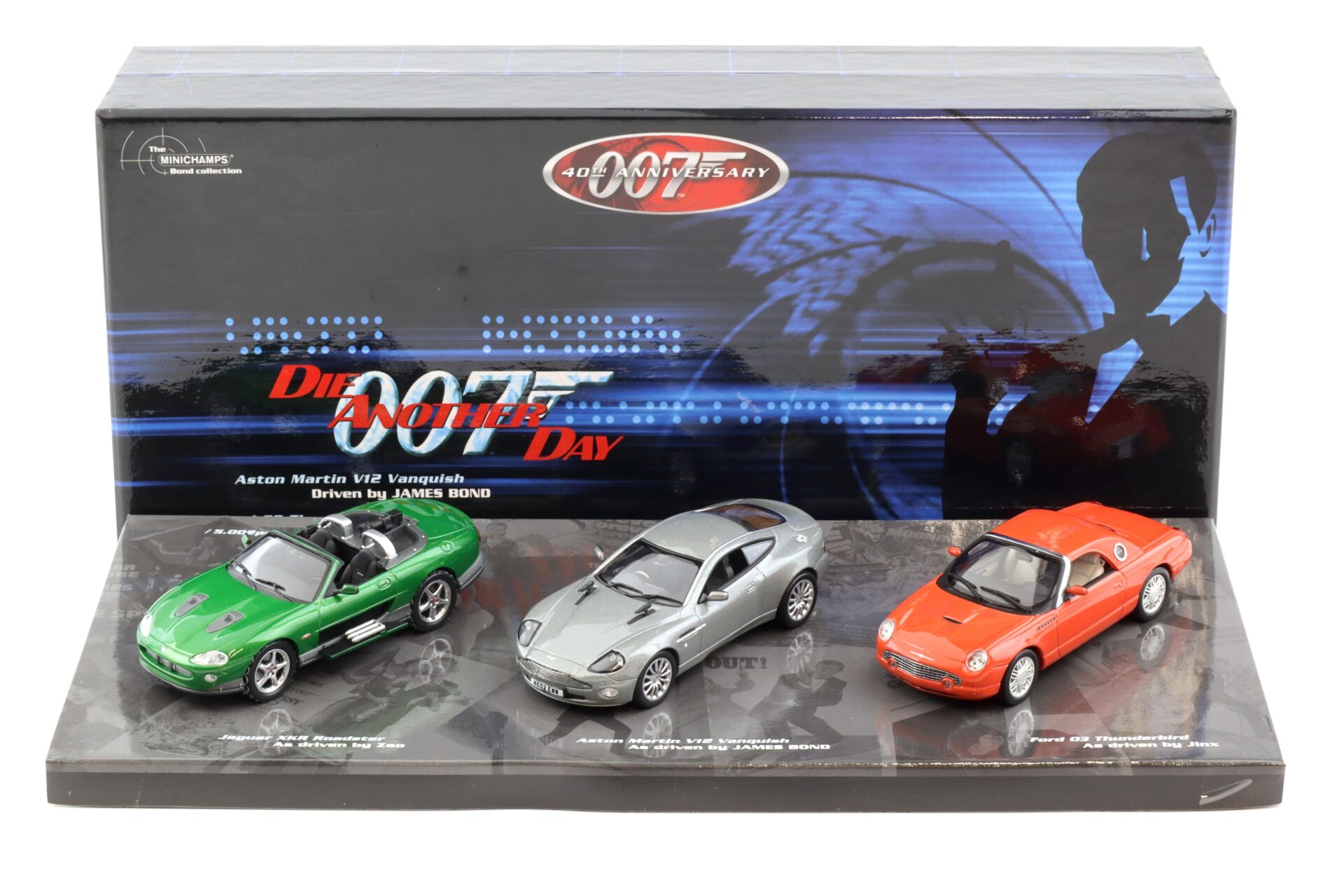 1:43 Minichamps James Bond 007 Die Another Day 3-Car Box Set Aston Martin/Ford/Jaguar