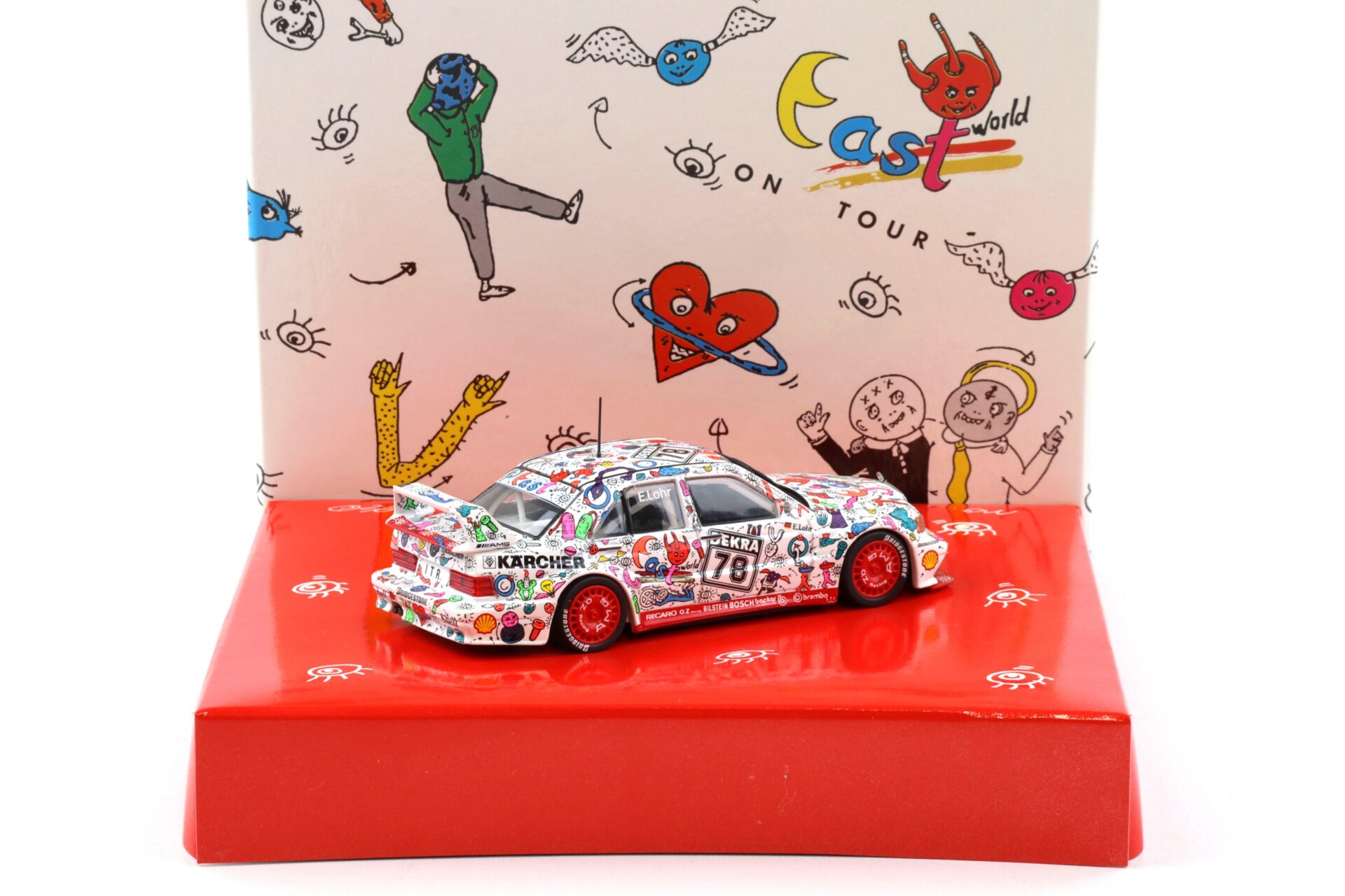 1:43 Minichamps Mercedes 190E 2.5-16 EVO 2 Art Car Andora #78 Special Box