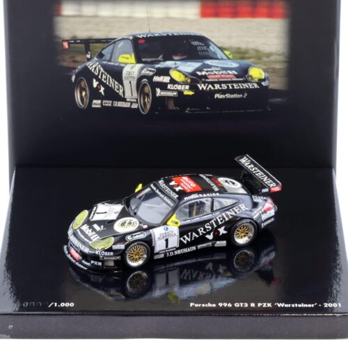 1:43 Minichamps Porsche 911 996 GT3 R PZK Warsteiner 2001 #1 Special Box