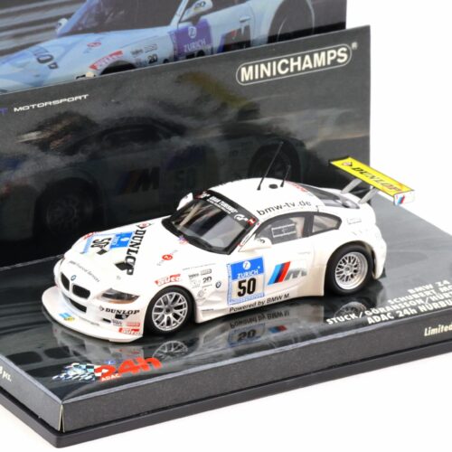 1:43 Minichamps BMW Z4 M-Coupe Schubert 24h Nürburgring 2007 Stuck #50