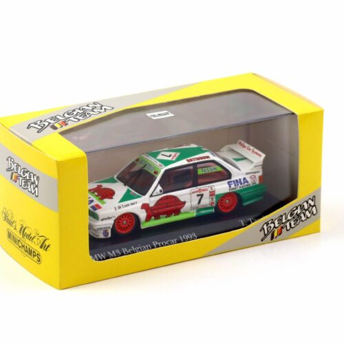 1:43 Minichamps BMW M3 E30 Belgian ProCar 1993 Fina #7 T.Tassin
