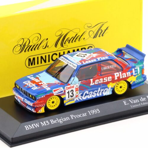 1:43 Minichamps BMW M3 E30 Belgian ProCar 1993 Lease Plan #13 Van de Poele