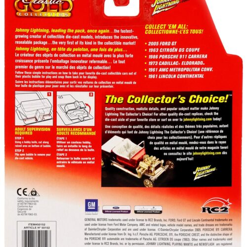 1:64 Johnny Lightning 1963 Citroen DS Coupe metallic blue Classic Gold Collection