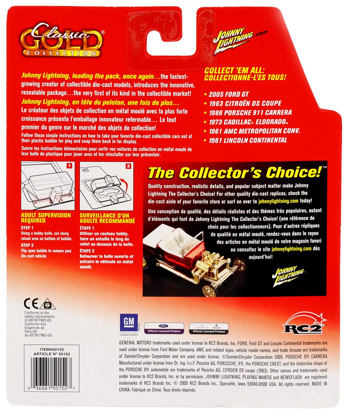 1:64 Johnny Lightning 1963 Citroen DS Coupe metallic blue Classic Gold Collection