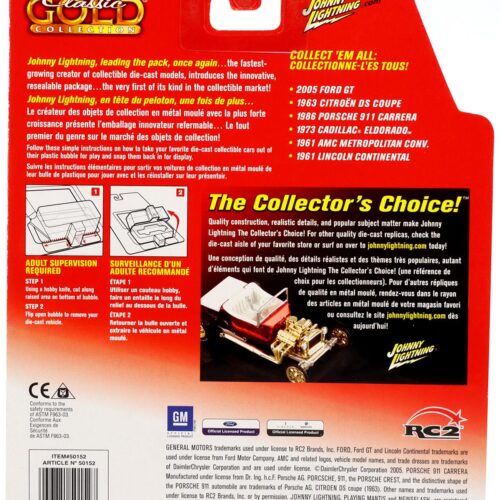 1:64 Johnny Lightning 2005 Ford GT yellow/ black Classic Gold Collection
