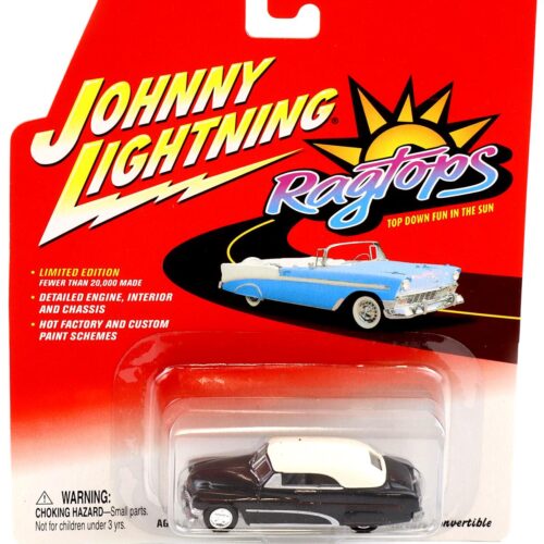 1:64 Johnny Lightning 1951 Mercury Convertible black/ white Ragtops