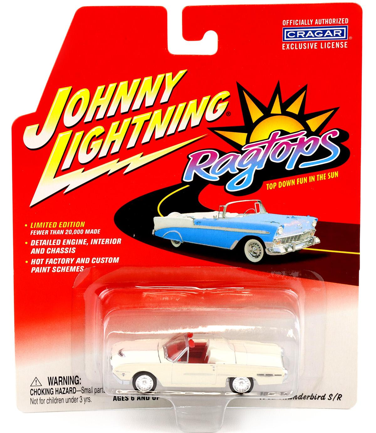 1:64 Johnny Lightning 1962 Thunderbird S/ R white Ragtops