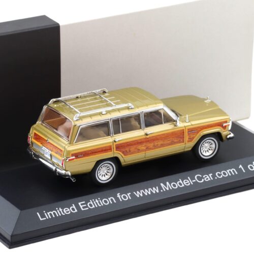 1:43 PremiumX Jeep Wagoneer 1989 gold/ wood - Limited 500 pcs.