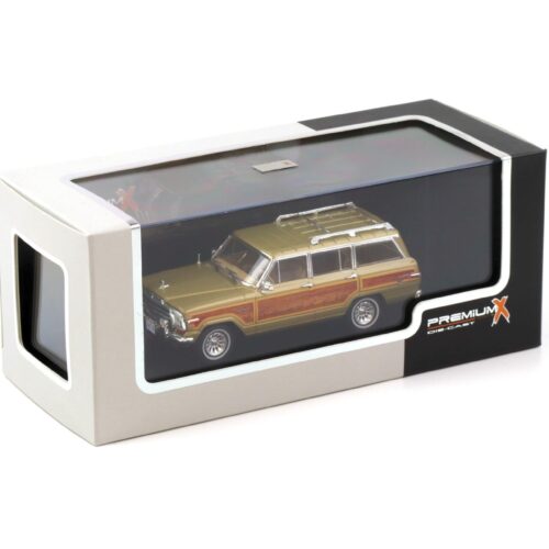 1:43 PremiumX Jeep Wagoneer 1989 gold/ wood - Limited 500 pcs.