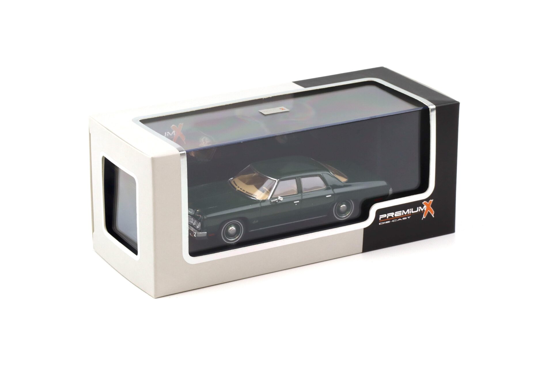 1:43 PremiumX Chevrolet Bel Air Limousine 1973 green metallic