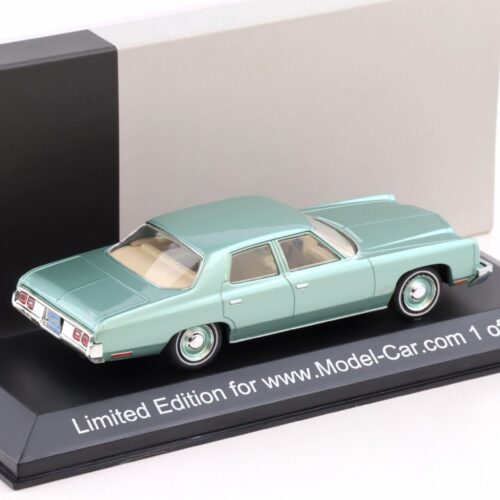 1:43 PremiumX Chevrolet Bel Air Limousine 1973 light green metallic