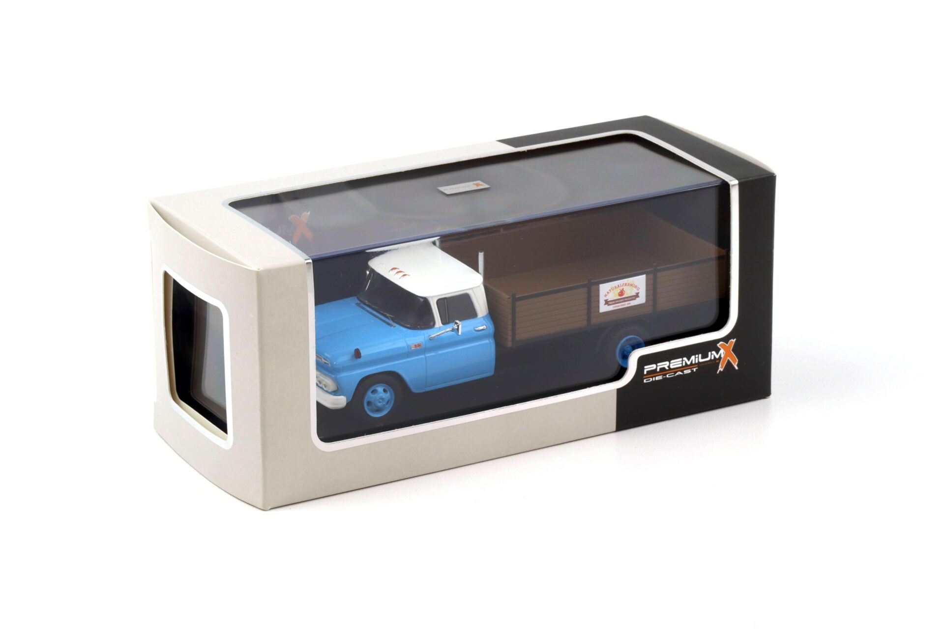 1:43 PremiumX Chevrolet C30 Truck 1961 light blue