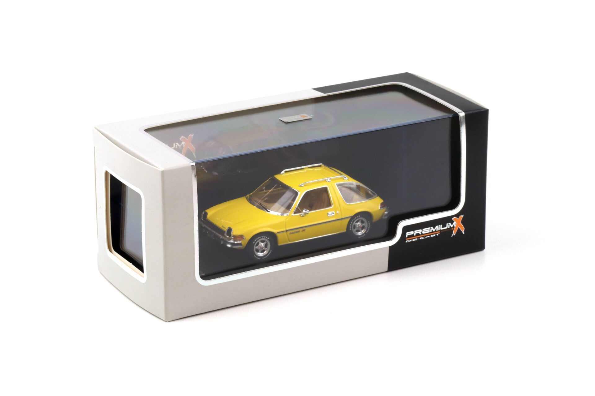 1:43 PremiumX AMC Pacer X 1975 yellow