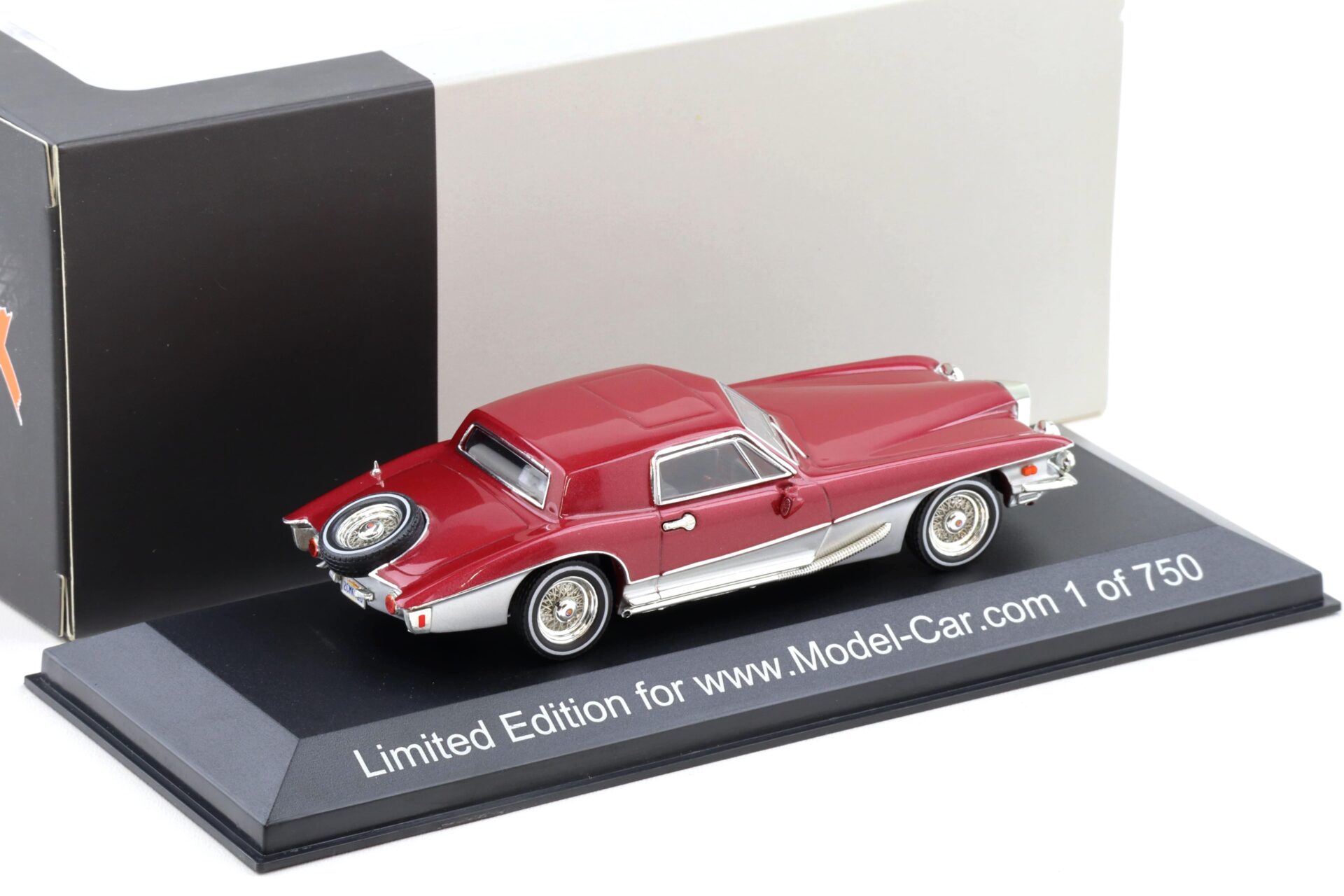 1:43 PremiumX Stutz Blackhawk Coupe 1971 red/ grey