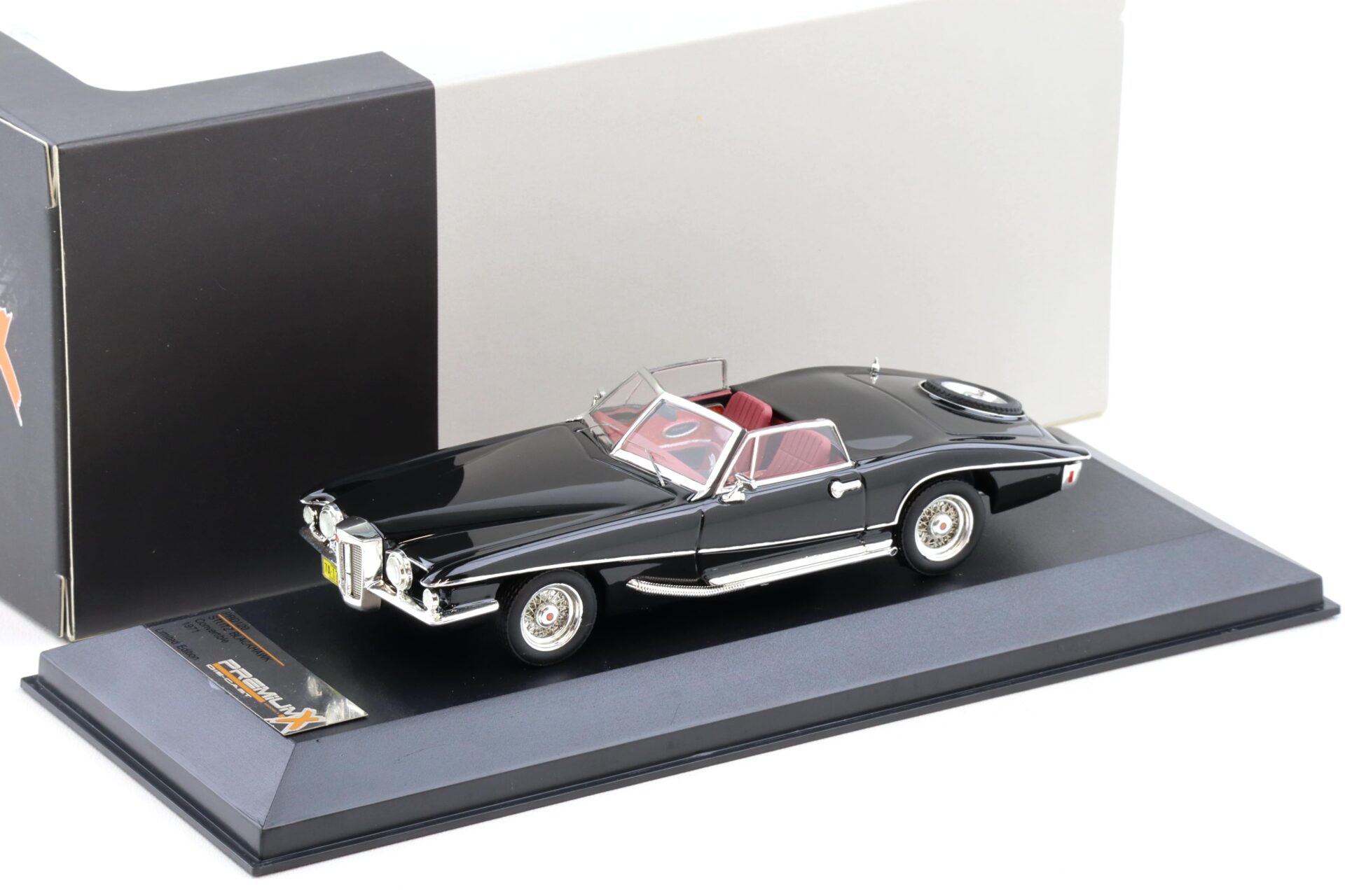 1:43 PremiumX Stutz Blackhawk Convertible 1971 black