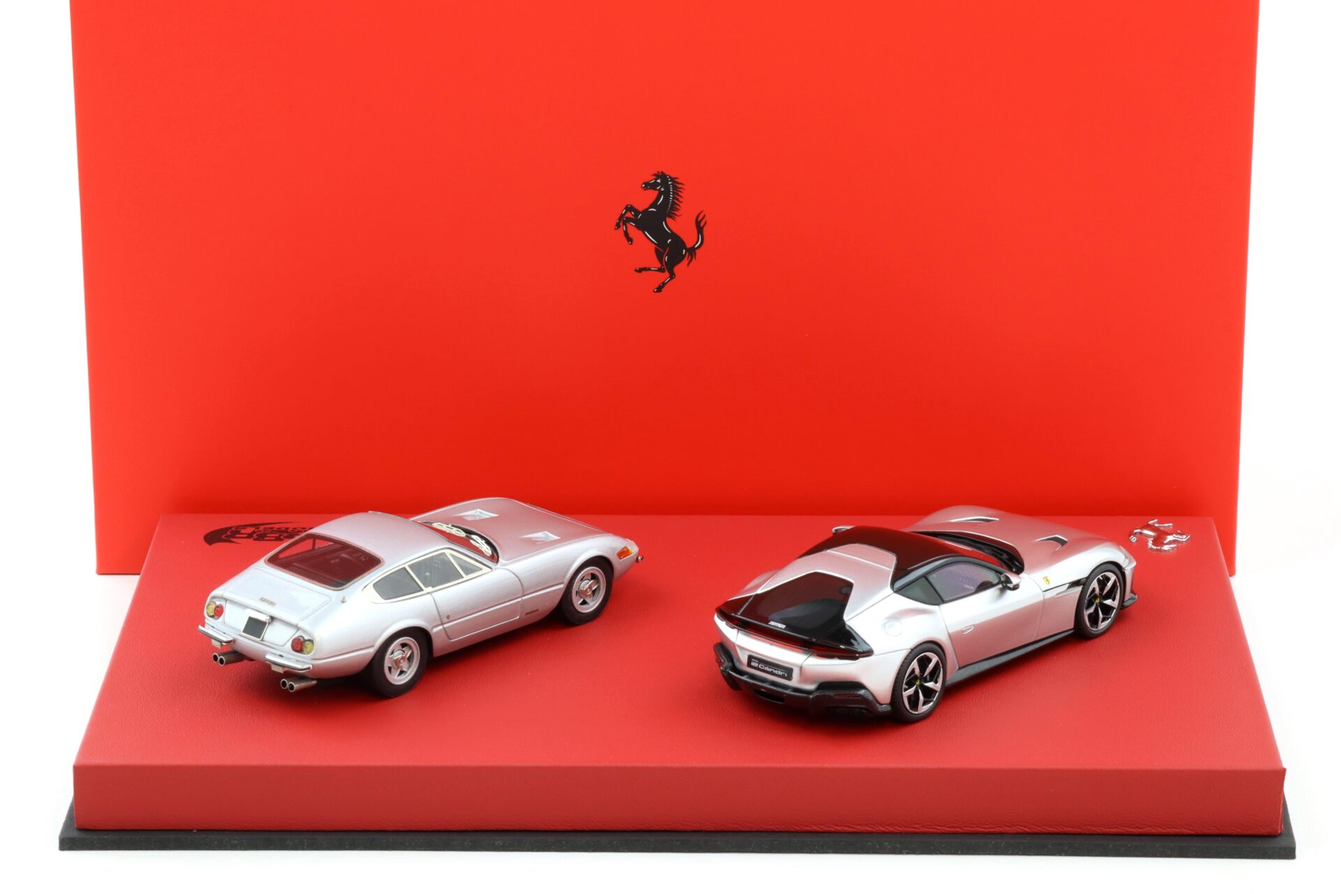 1:43 BBR Ferrari 12Cilindri + 365 GTB/4 Daytona silver Special Set Limited 36 pcs.