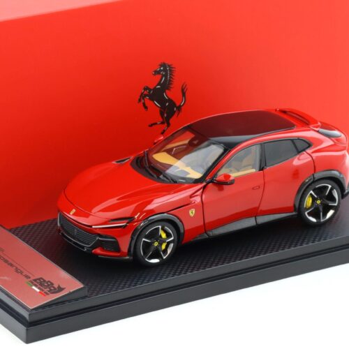 1:43 BBR Ferrari Purosangue Panoramic roof Rosso Corsa red DIECAST