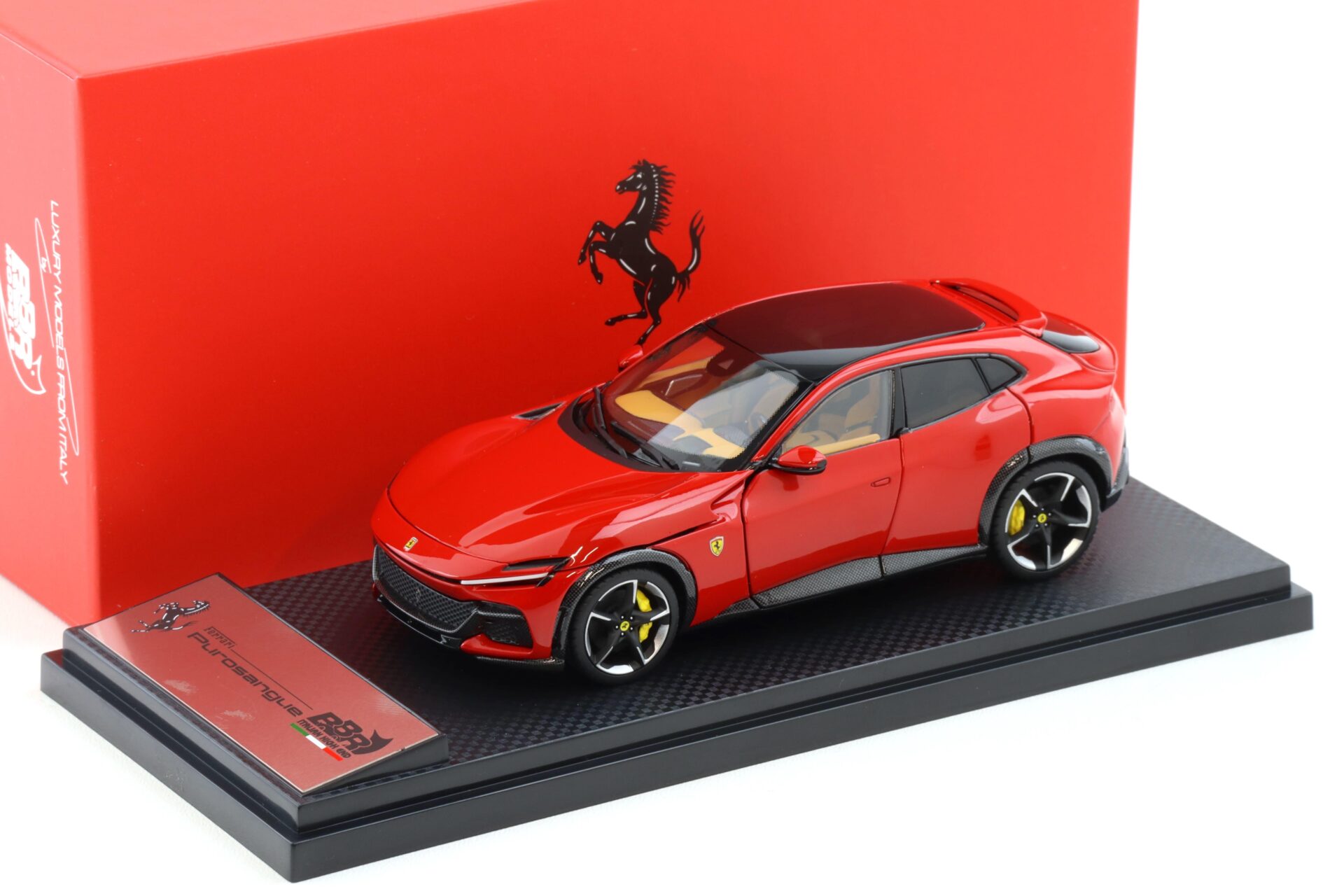 1:43 BBR Ferrari Purosangue Panoramic roof Rosso Corsa red DIECAST