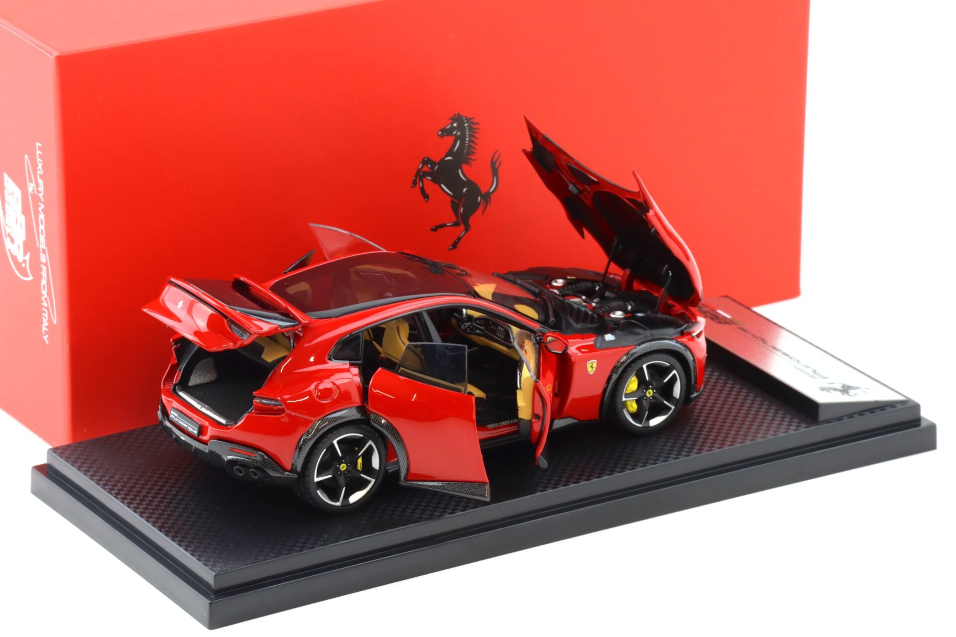 1:43 BBR Ferrari Purosangue Panoramic roof Rosso Corsa red DIECAST