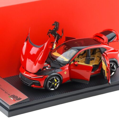 1:43 BBR Ferrari Purosangue Panoramic roof Rosso Corsa red DIECAST
