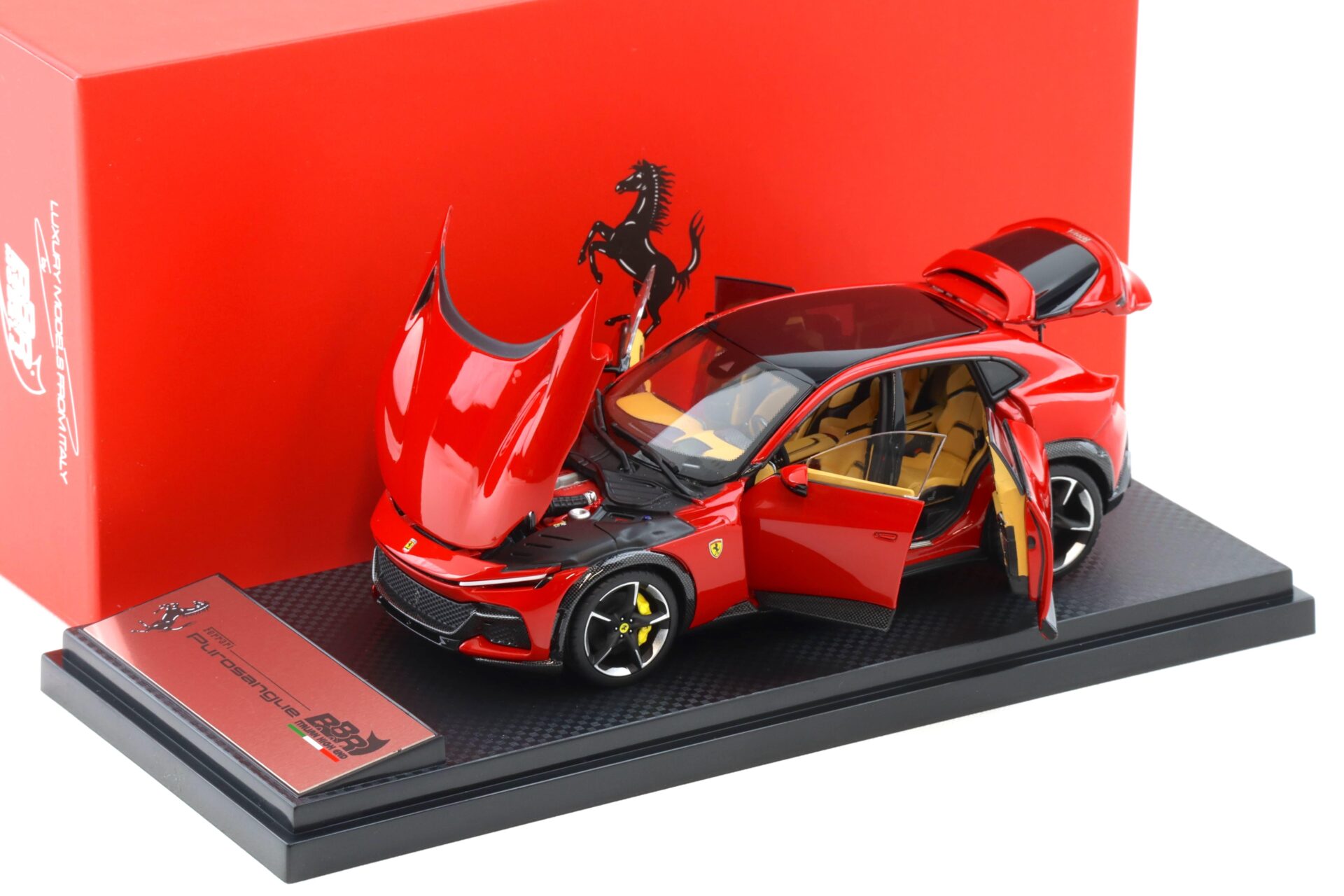 1:43 BBR Ferrari Purosangue Panoramic roof Rosso Corsa red DIECAST