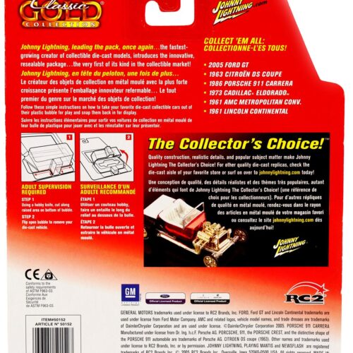 1:64 Johnny Lightning 1961 Lincoln Continental dark blue metallic Classic Gold Collection