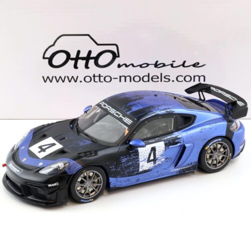 1:18 OTTO mobile OT469 Porsche Cayman 718 GT4 RS Clubsport 2021 blue/ black