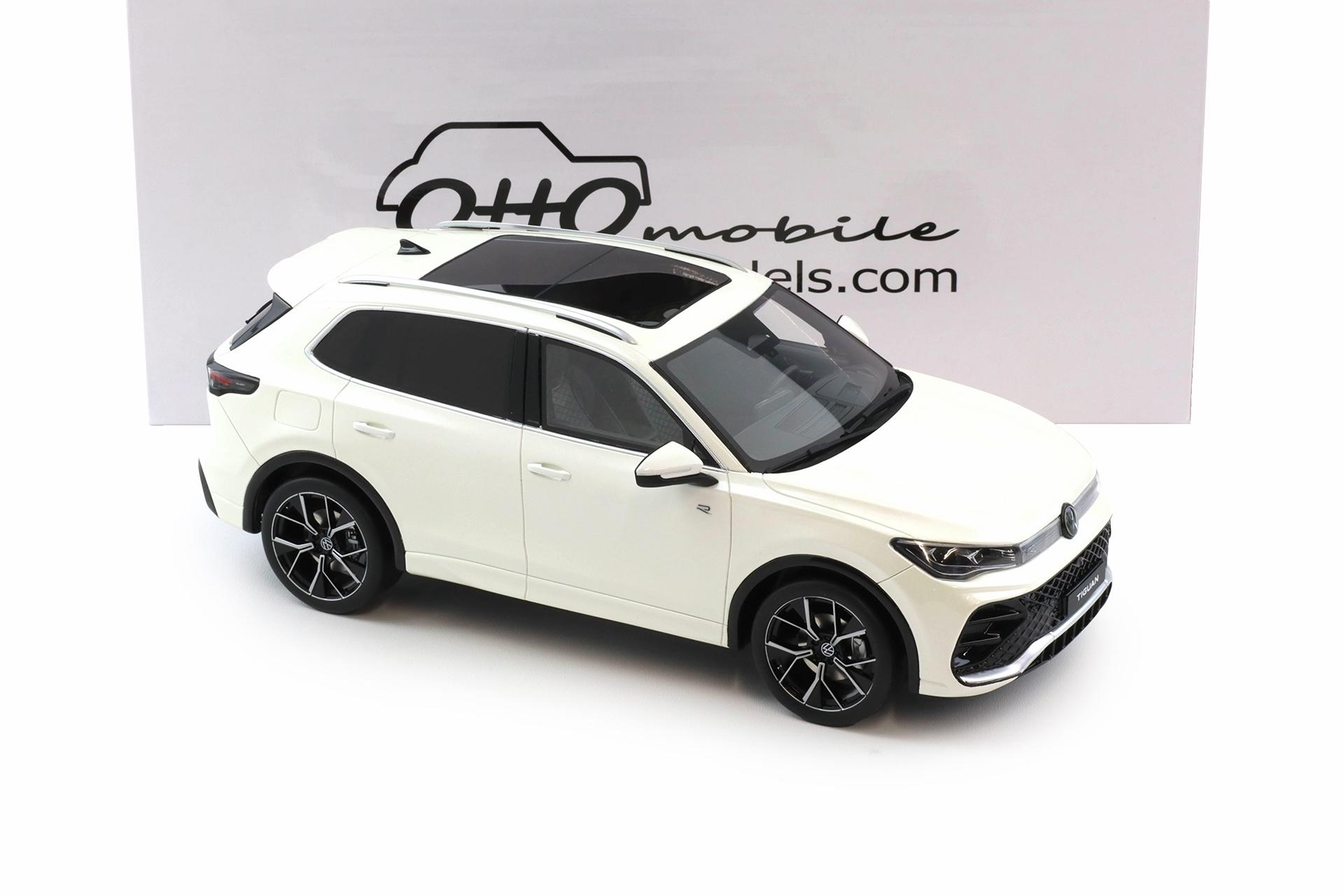 1:18 OTTO mobile OT1219 VW Tiguan E TSI R-Line 2024 pearl white