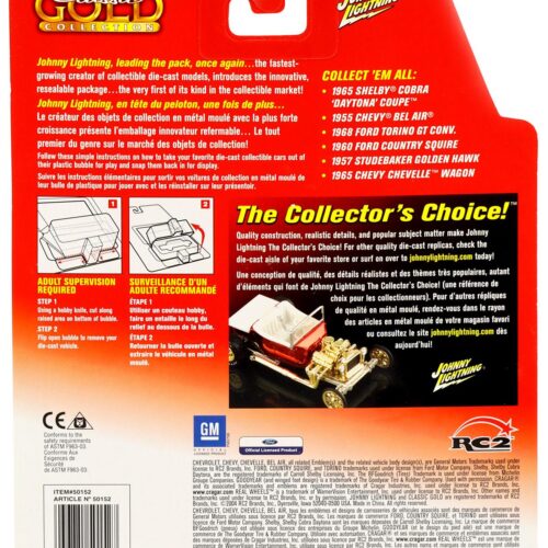 1:64 Johnny Lightning Studebaker Golden Hawk Brian Gibson's black/ white Golden Classics Collection