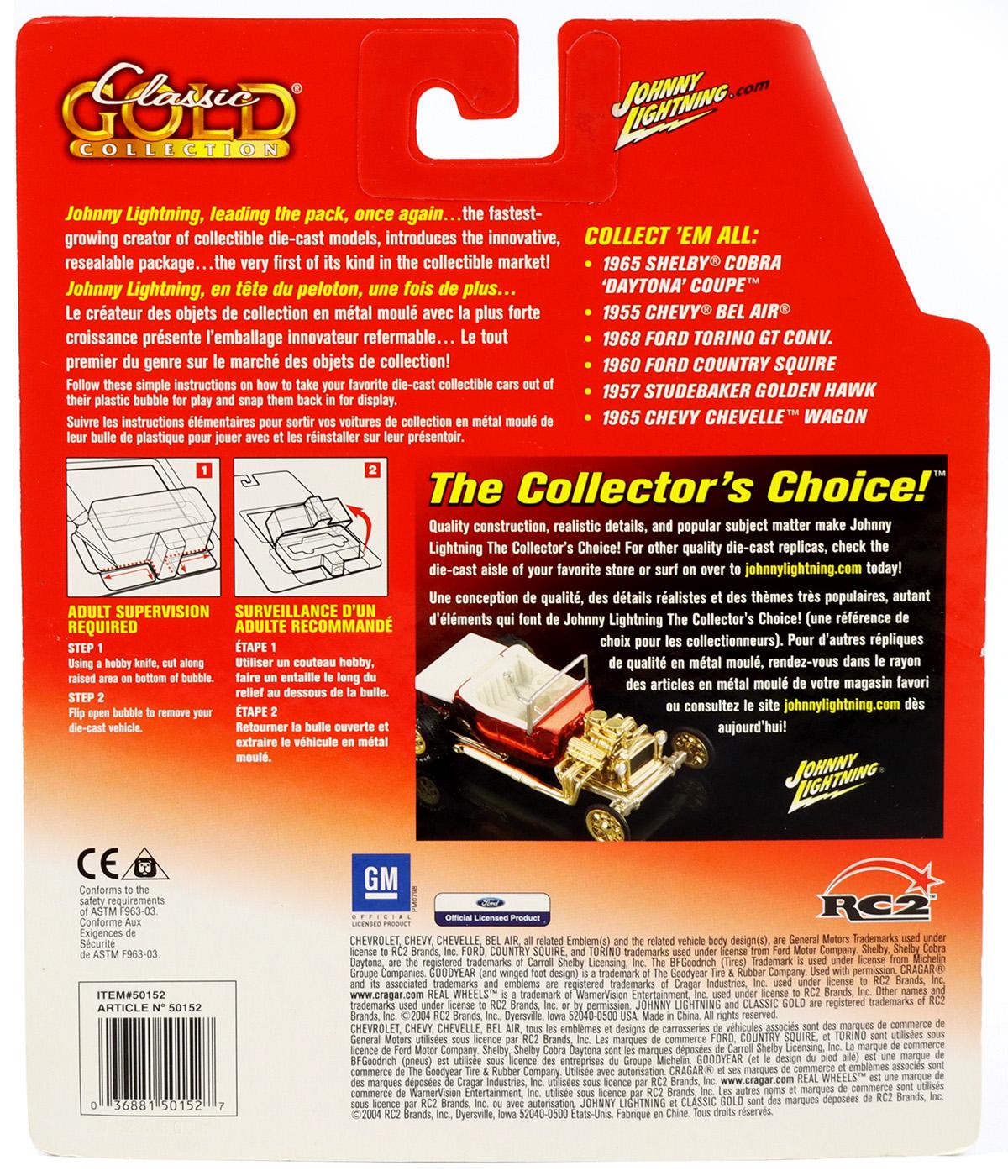 1:64 Johnny Lightning 1965 Chevy Chevelle Wagon Daniel Wade's white Classic Gold Collection