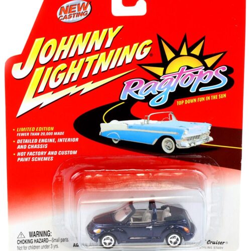 1:64 Johnny Lightning Chrysler PT Cruiser dark blue Ragtops
