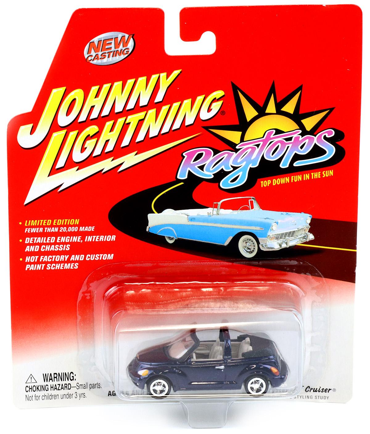 1:64 Johnny Lightning Chrysler PT Cruiser dark blue Ragtops
