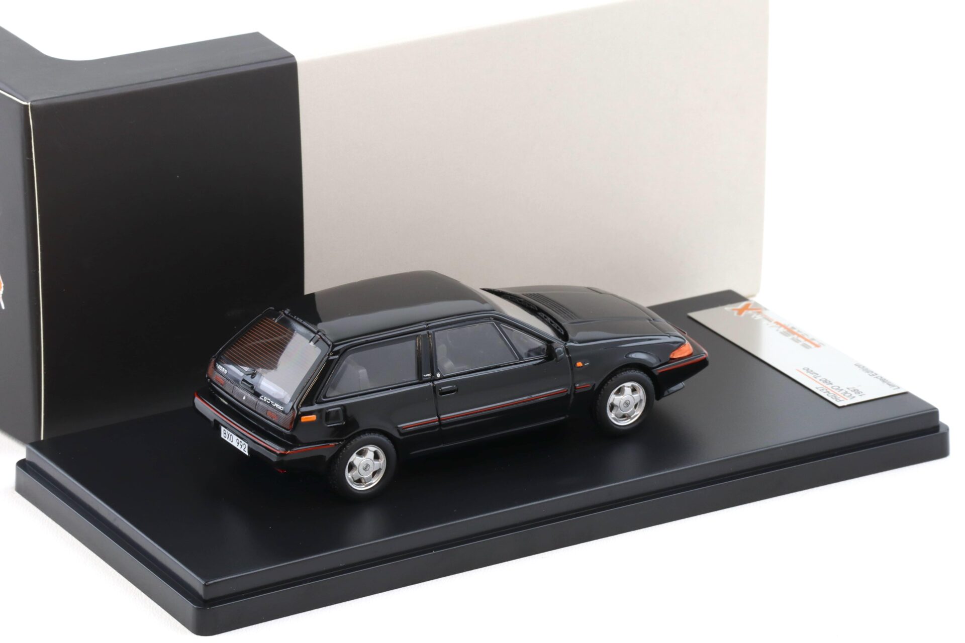 1:43 PremiumX Volvo 480 Turbo 1987 black