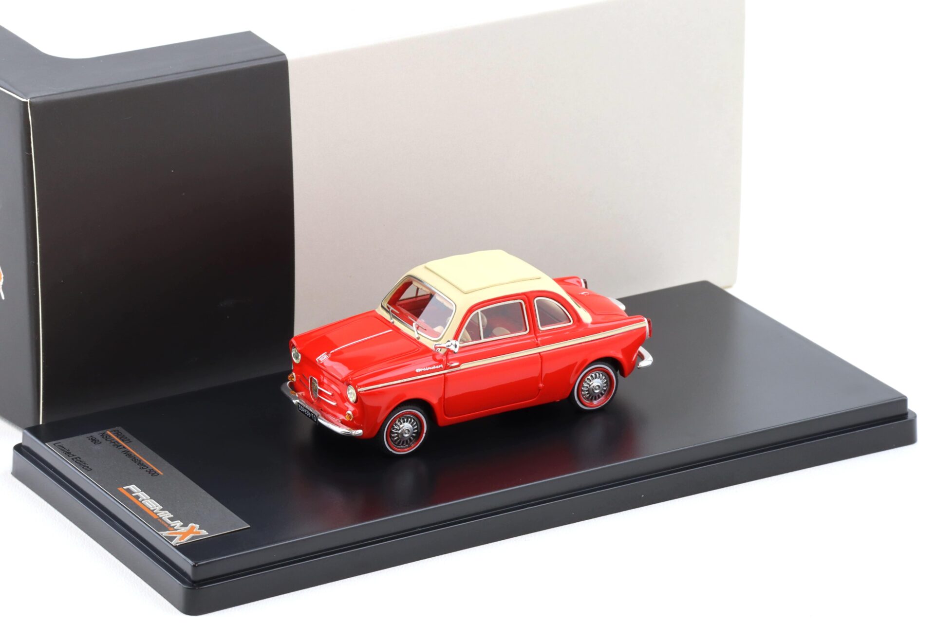 1:43 PremiumX NSU Fiat Weinsberg 500 red 1960