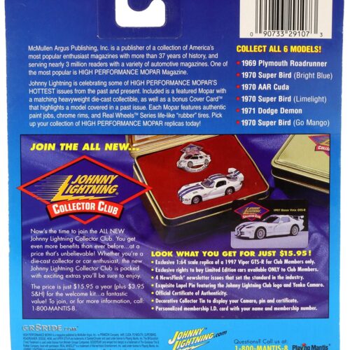 1:64 Johnny Lightning 1970 Superbird red High Performance Mopar