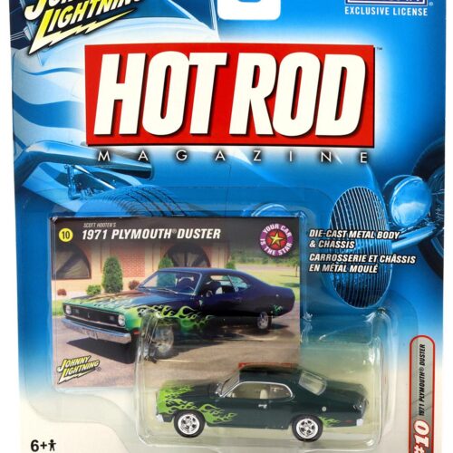 1:64 Johnny Lightning 1971 Plymouth Duster green metallic Hot Rod