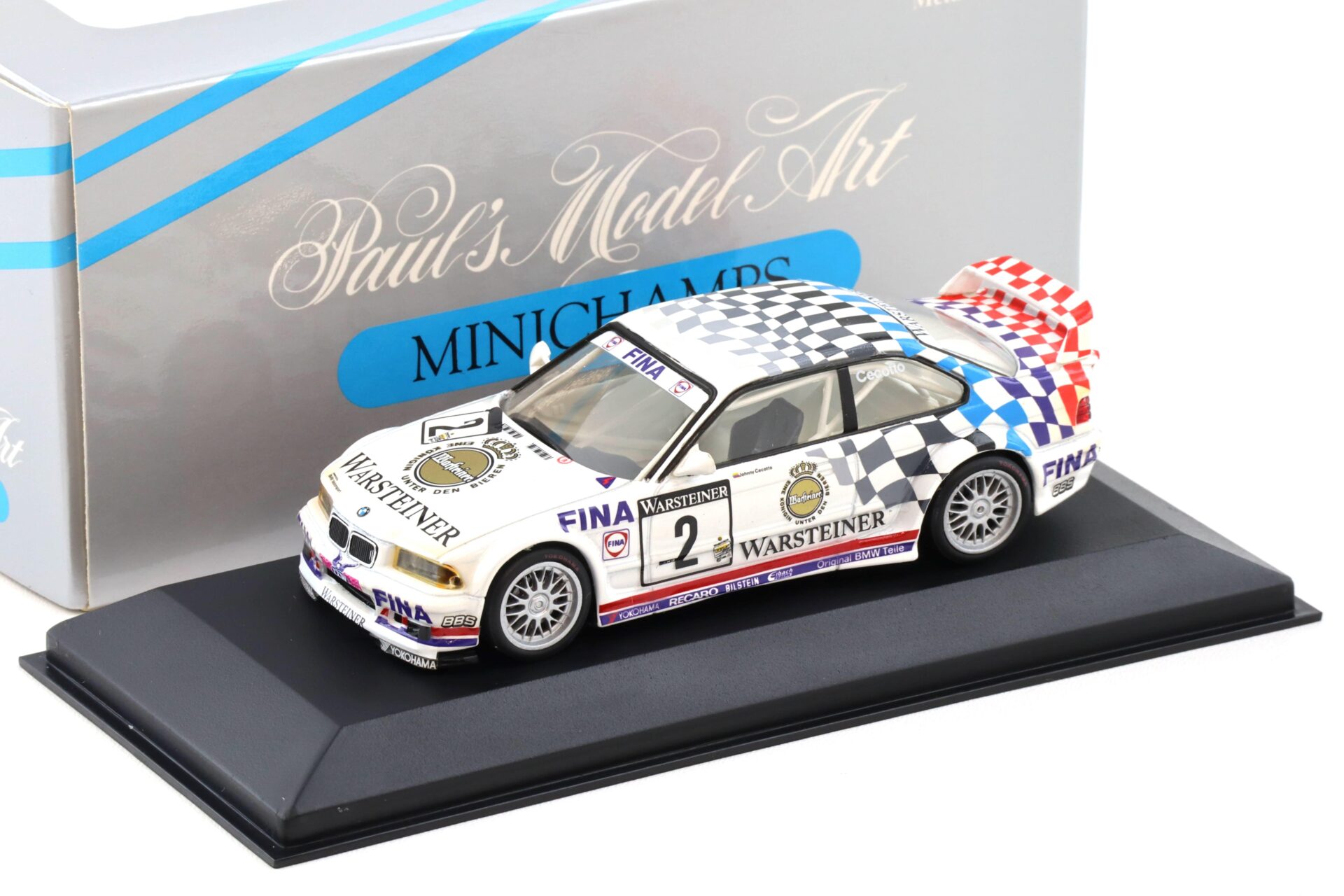 1:43 Minichamps BMW M3 GTR E36 ADAC GT CUP 1993 #2 J.Cecotto
