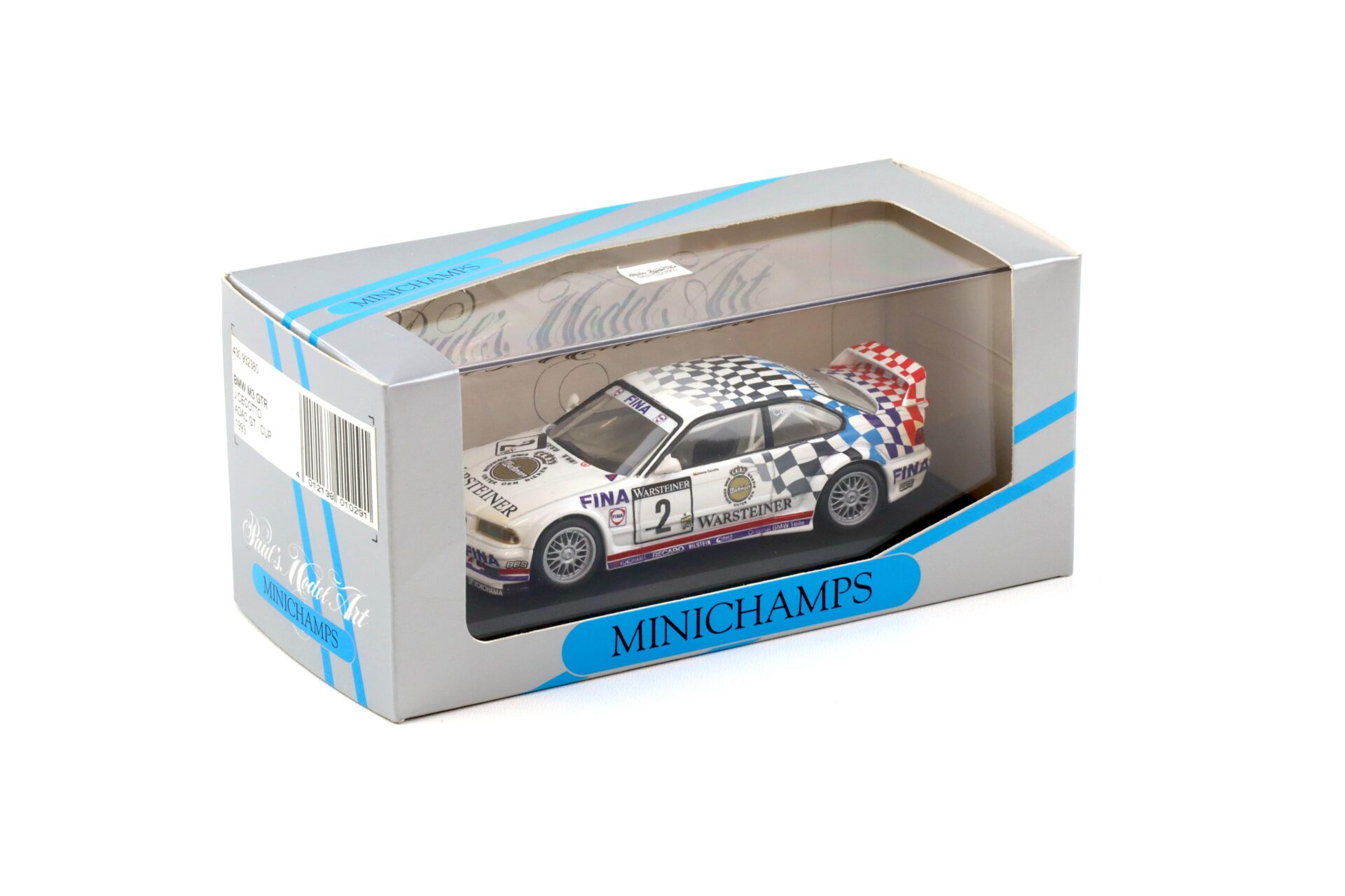 1:43 Minichamps BMW M3 GTR E36 ADAC GT CUP 1993 #2 J.Cecotto