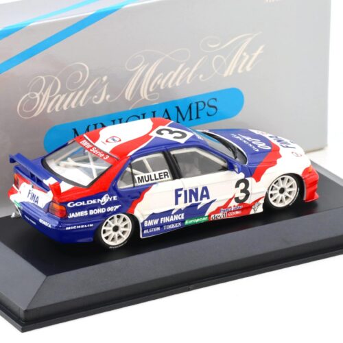 1:43 Minichamps BMW 318i E36 French Champion 1995 Y.Muller #3 FINA