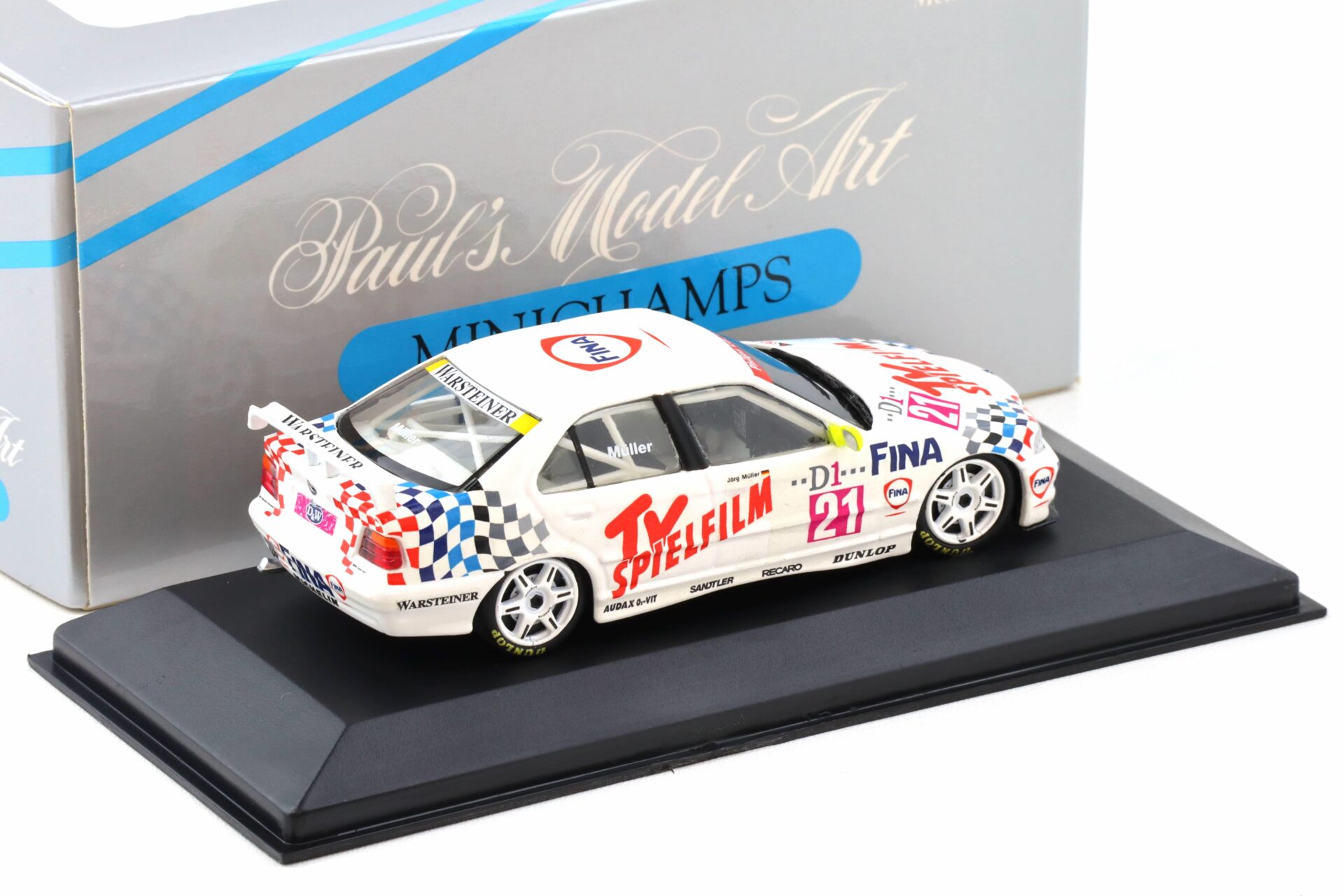 1:43 Minichamps BMW 318i E36 STW-Cup 1995 Isert/ Müller #21 TV Spielfilm