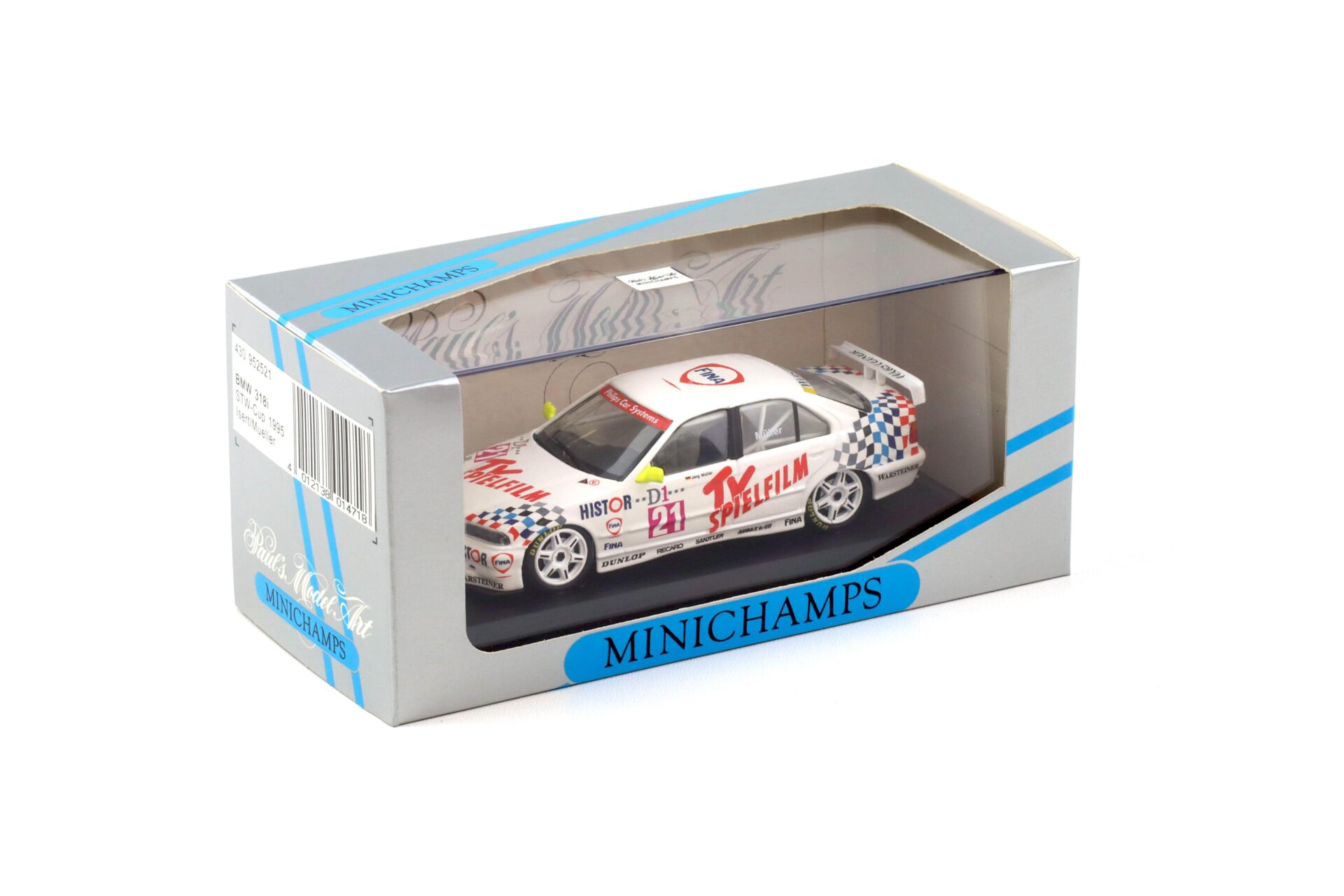 1:43 Minichamps BMW 318i E36 STW-Cup 1995 Isert/ Müller #21 TV Spielfilm