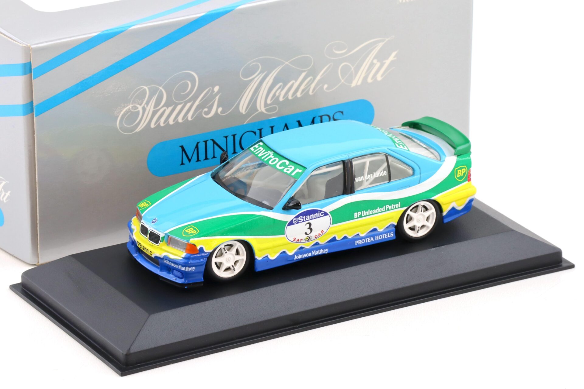 1:43 Minichamps BMW 318 is/4 E36 Stannic TCC South Africa #3 S. van der Linde