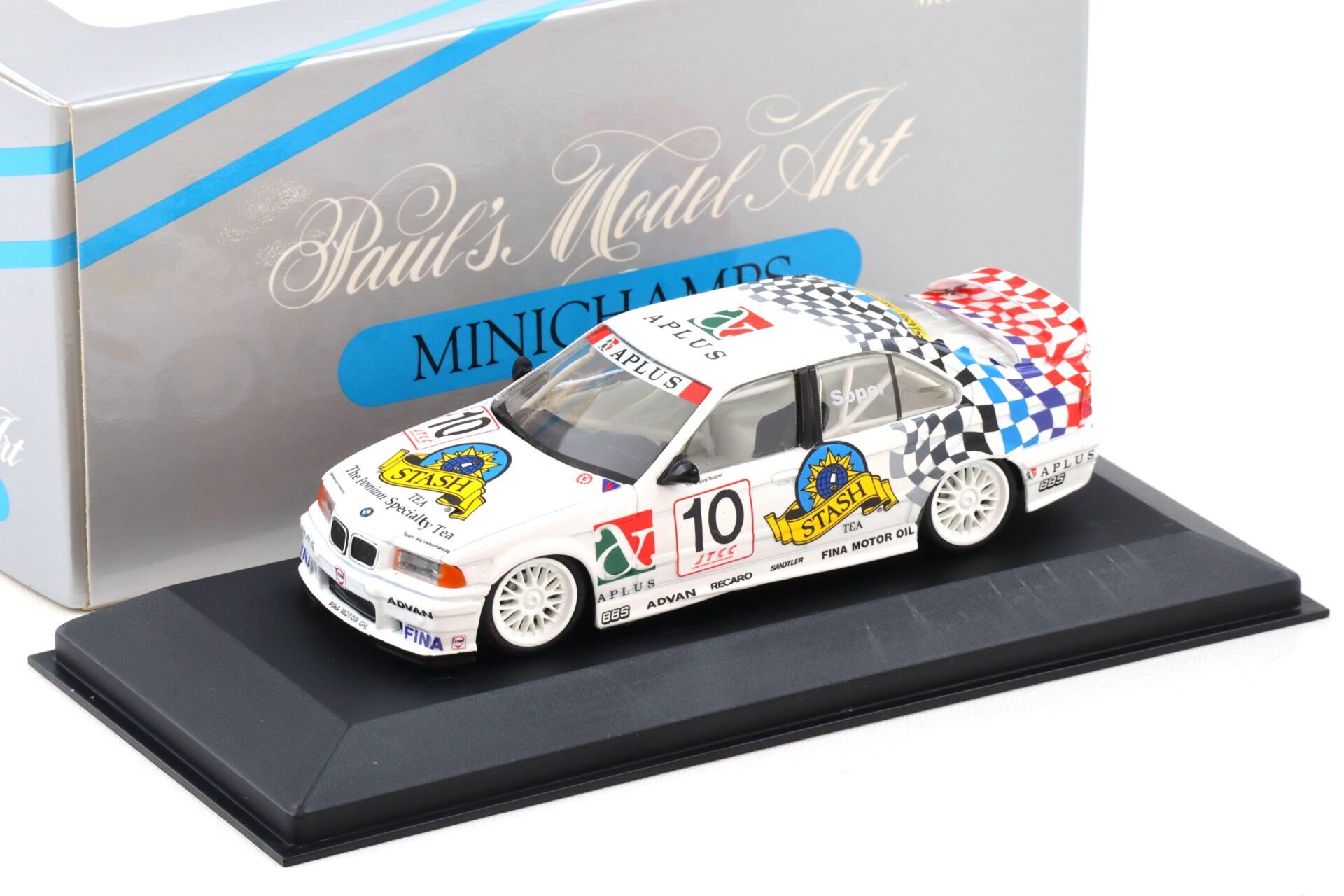 1:43 Minichamps BMW 318 is/4 E36 Japan TCC Team Schnitzer #10 S.Soper