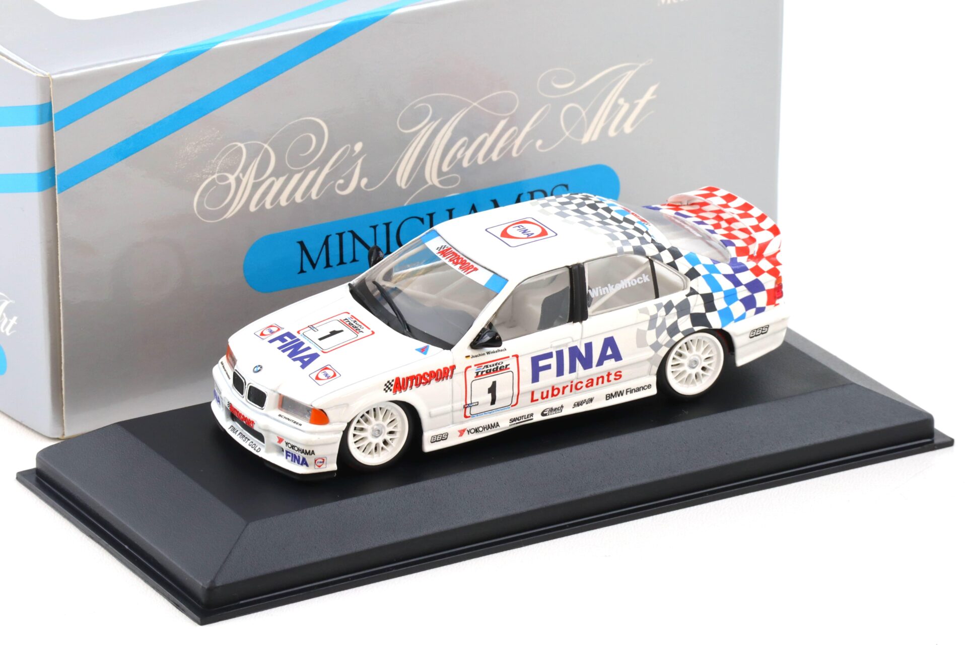 1:43 Minichamps BMW 318is E36 BTCC 1994 J.Winkelhock #1 FINA