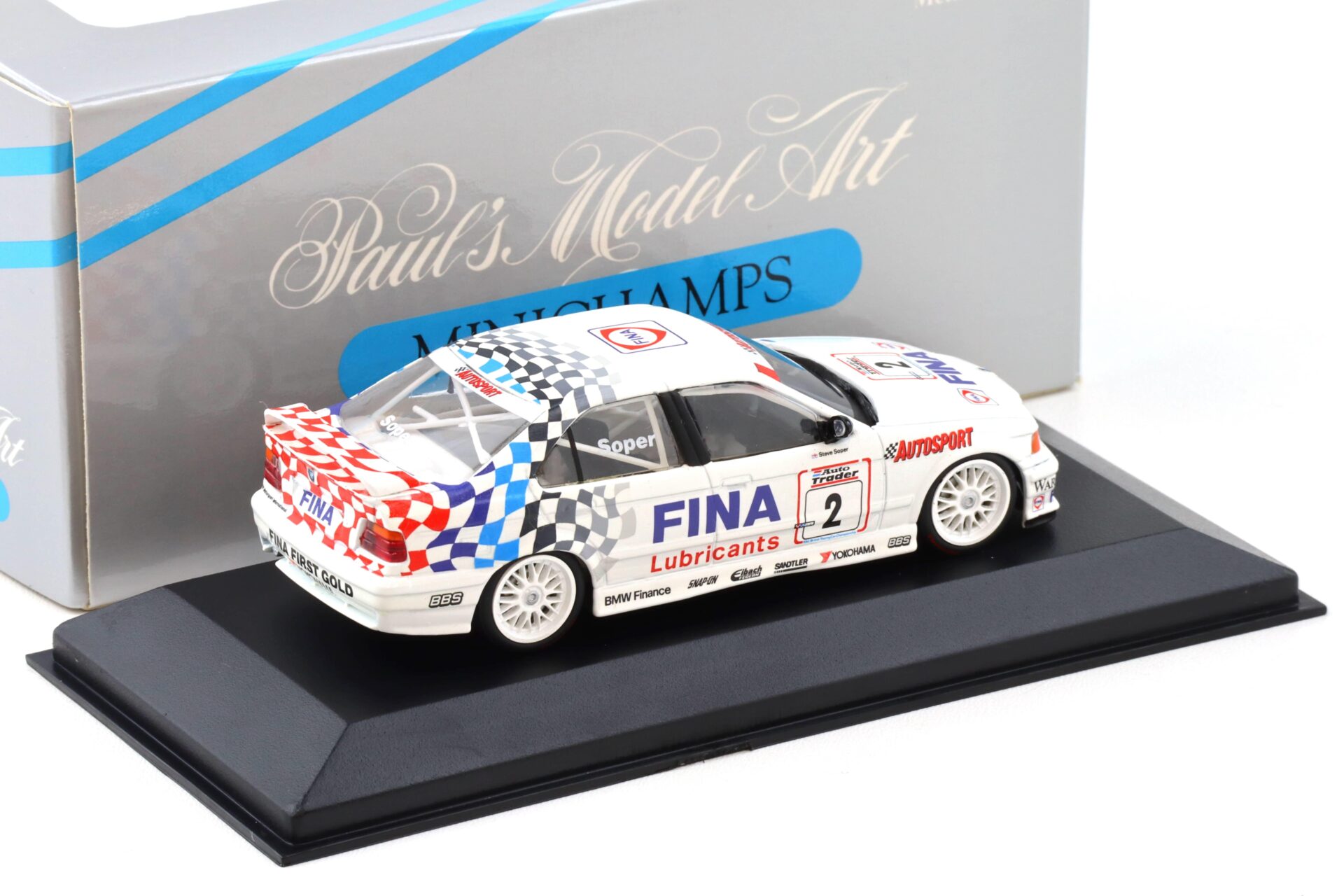 1:43 Minichamps BMW 318is E36 BTCC 1994 S.Soper #2 FINA