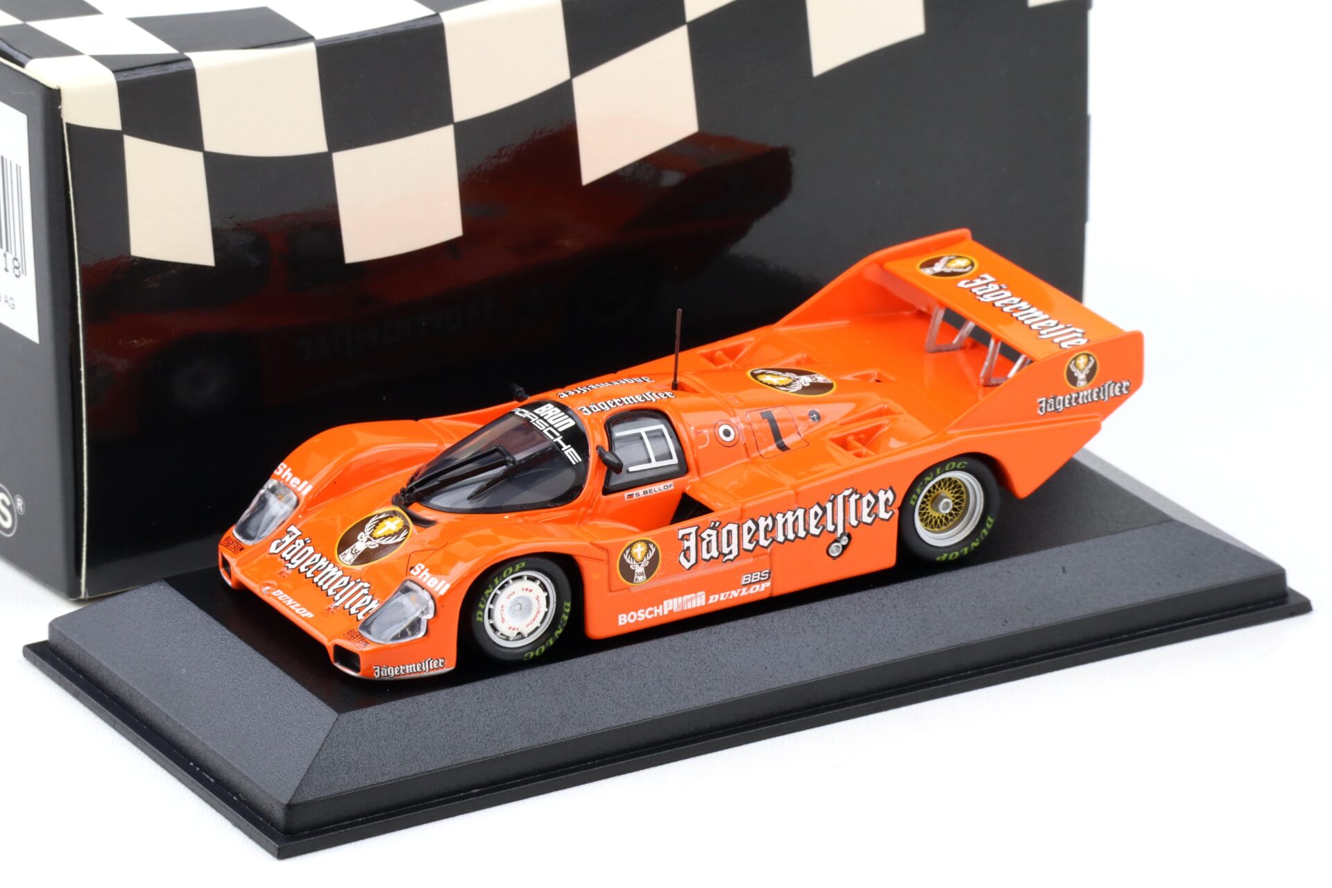1:43 Minichamps Porsche 956 K DRM Norisring 1984 Jägermeister #1 S.Bellof