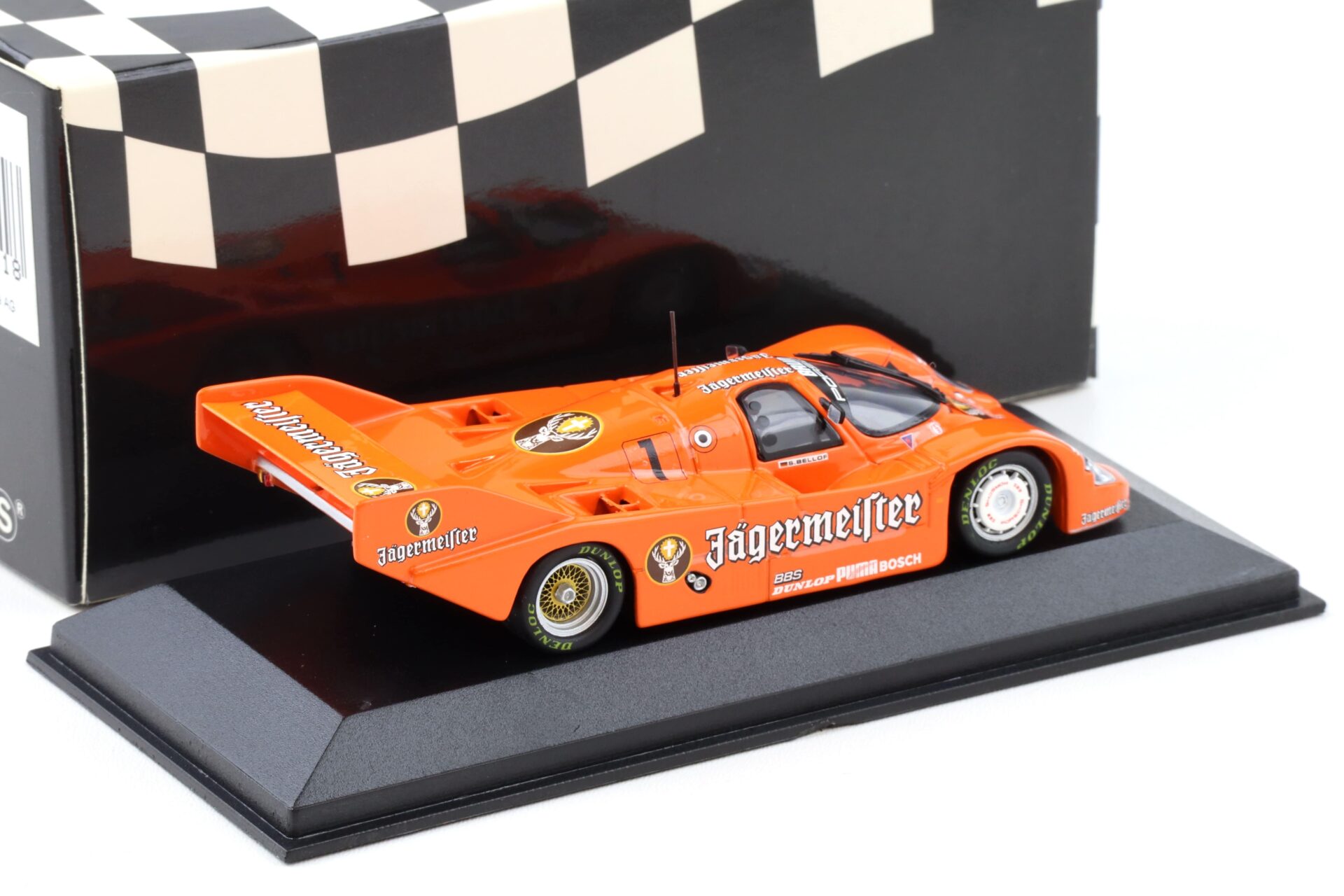 1:43 Minichamps Porsche 956 K DRM Norisring 1984 Jägermeister #1 S.Bellof