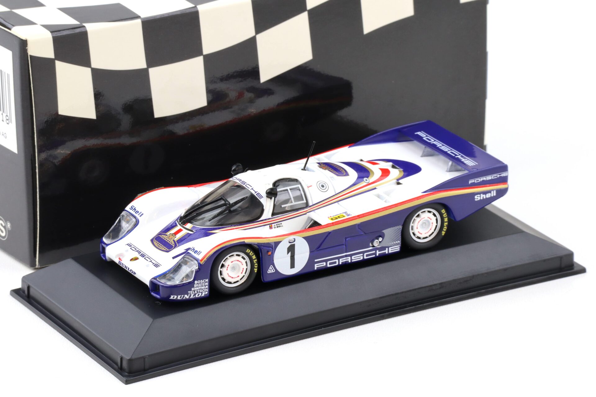 1:43 Minichamps Porsche 956 L 1st Le Mans 1982 Ickx/ Bell #1